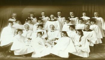 Red Deer Archives, P436; St. Luke's choir, 1922