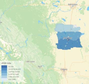 Division 8 map from Regional Labour Force Profile