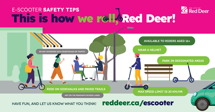E-Scooter safety tips: This is how we roll, Red Deer!