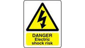 Danger: Electric Shock sign