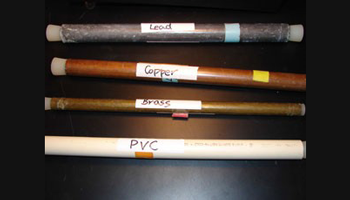 Lead, copper, brass and PVC pipes