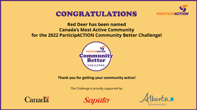 ParticipACTION Community Better Challenge Winner Certificate